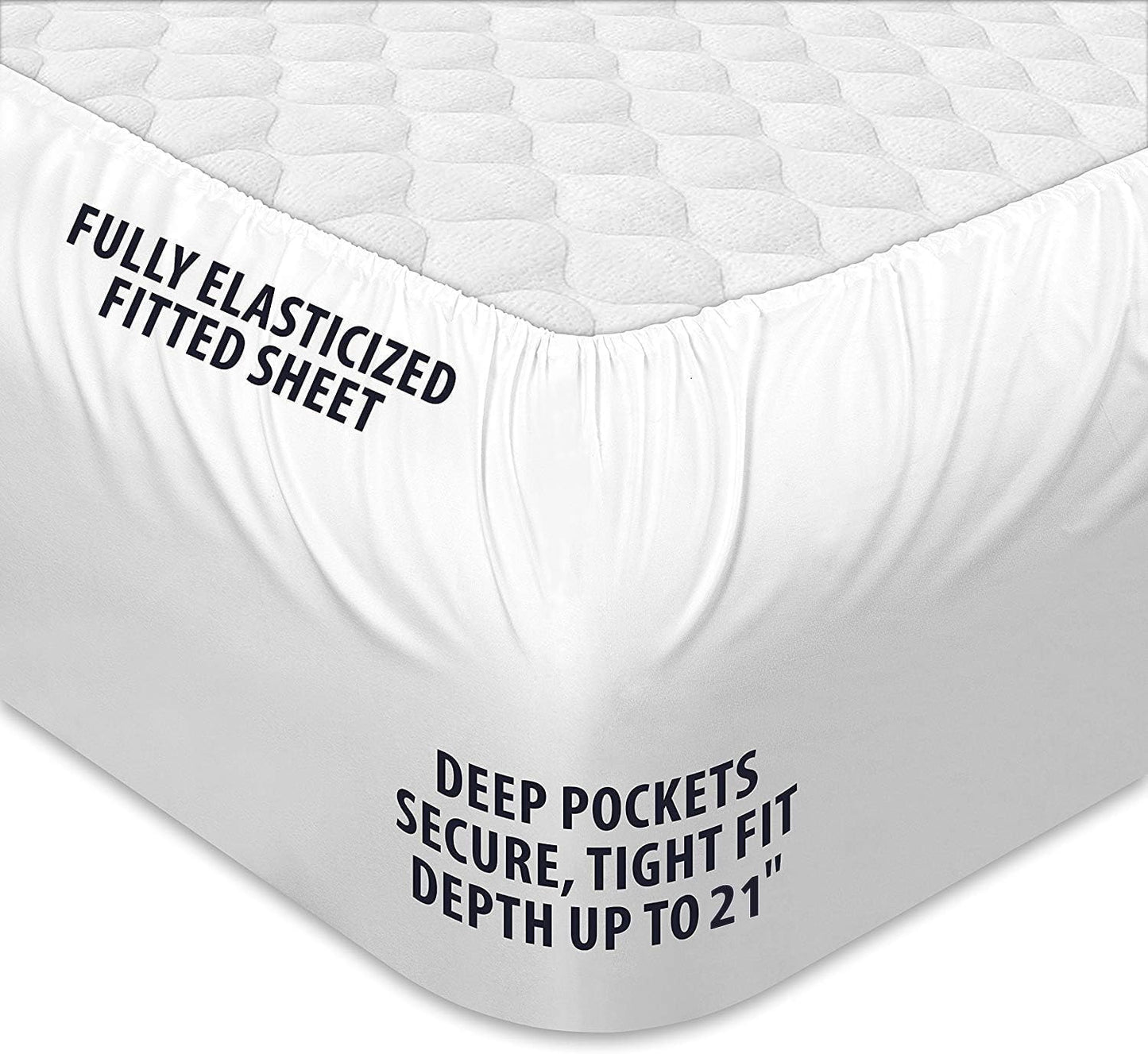 COONP Twin XL Mattress Topper, Extra Thick Pillowtop, Cooling Plush Mattress Pad Cover Cotton Top Bed Topper Protector with 8-21 Inch Deep Pocket