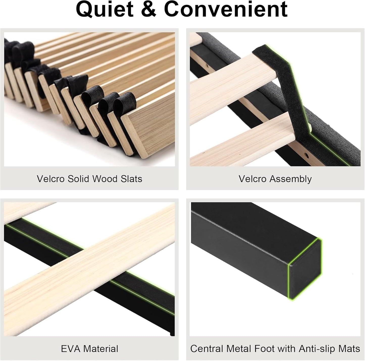 Feonase Full Size Platform Bed Frame with Button Tufted Headboard, Upholstered Linen Bed with Wooden Slats Support, No Box Spring Needed, Easy Assembly, Noise-Free, Dark Grey