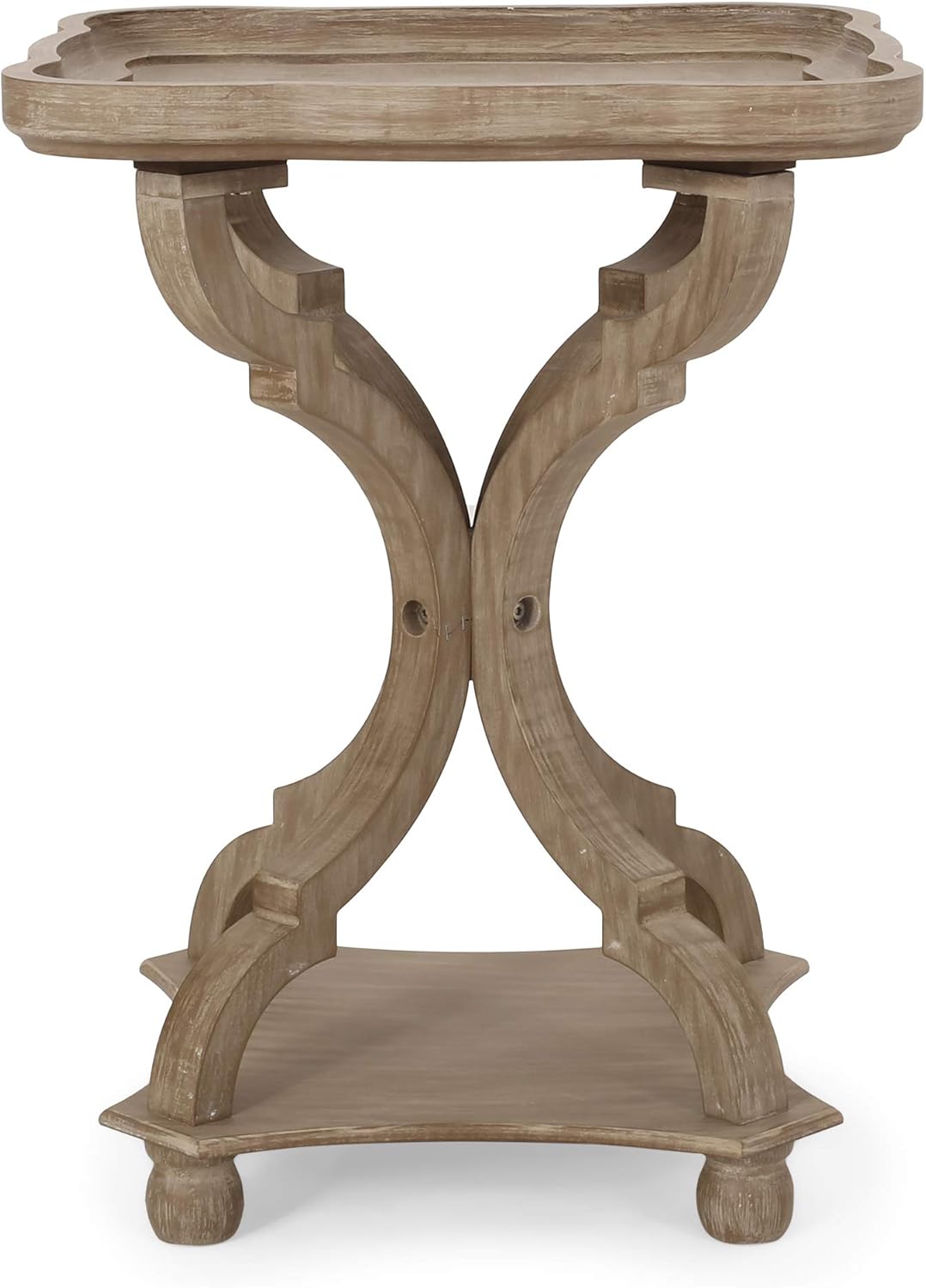 Christopher Knight Home Emerald French Country Accent Table with Square Top, Natural