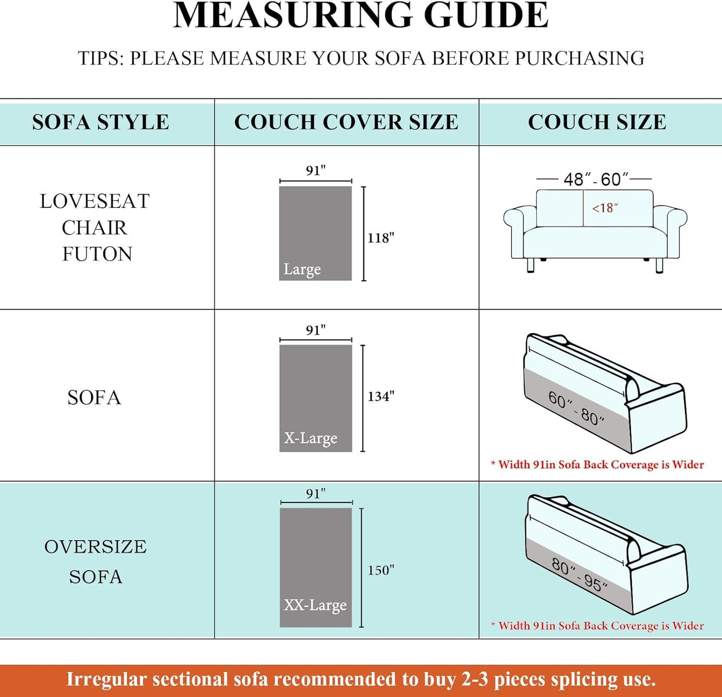 STACYPIK Silver Gray Sofa Cover for Dog, Herringbone Sectional Couch Cover, Pet Friendly Protector for 3 Cushion Couch, Non-Slip L Shaped Sofa Covers, Washable Multi-use Jacquard Blankets-91X150IN