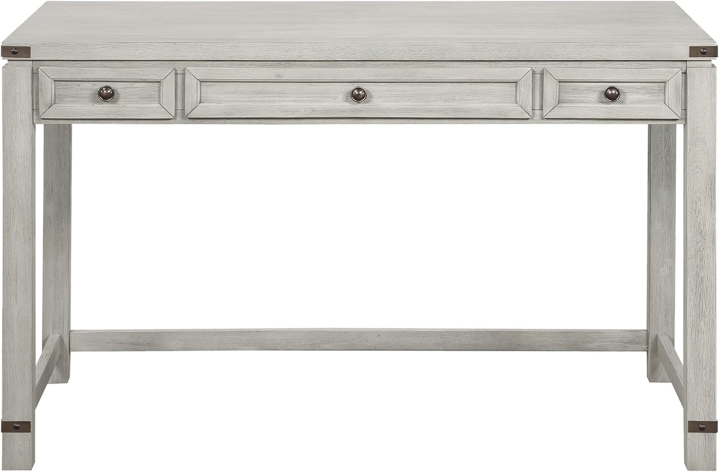 OSP Home Furnishings Baton Rouge Traditional Home Office Writing Desk, Champagne Oak