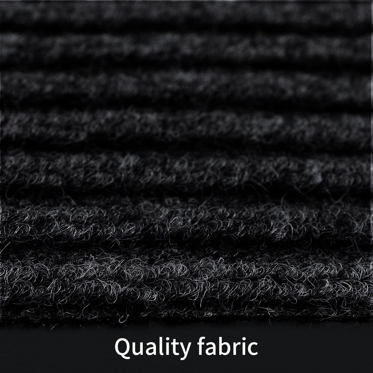 TANYOYO 3' X 10' Commercial Grade Door Floor Mat Brush Step Entrance Mat Vinyl Backed Utility Doormat Heavy Duty Floor Rugs Commercial Outdoor Carpet Indoor Entrance Mat，Black