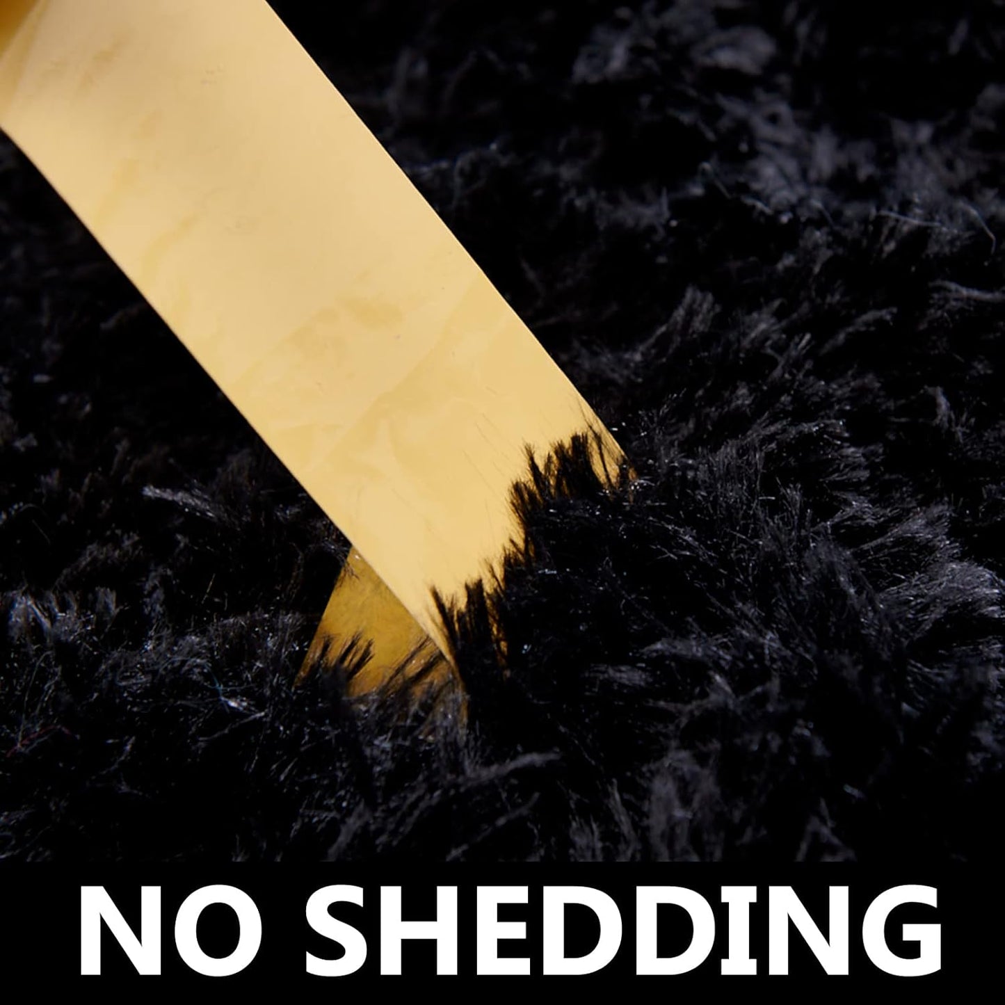 FJZFING Black Round Rug Ultra-Soft Plush Modern 5x5 Circle Area Rug for Kid's Bedroom, Fluffy Shag Circular Rug for Nursery Room, Non-Slip Home Decor Cute Black Carpet for Teen's Room