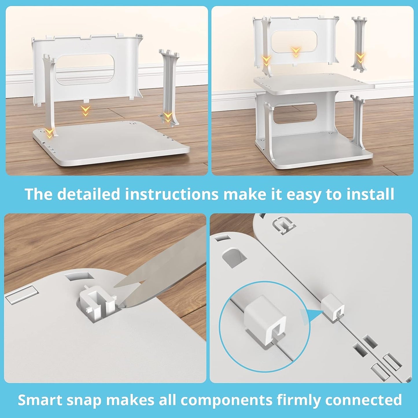 ZOINLIY Stackable Shoe Organizer for Closet, Small Shoe Rack for Entryway, Bedroom, Dorm Rooms, Free Standing Shoe Shelf, Plastic Shoe Cubby for Small Space, Grey Space Saver Shoe Holder
