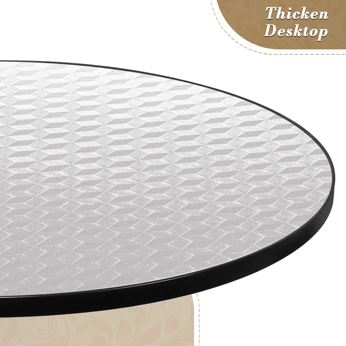 Athena Collection Modern Bar Table Round Top Height Adjustable, Tall Bistro Pub Cocktail Table Height Top and Sturdy Base, Suitable for Home Kitchen Pub Restaurant Outdoor, Silver