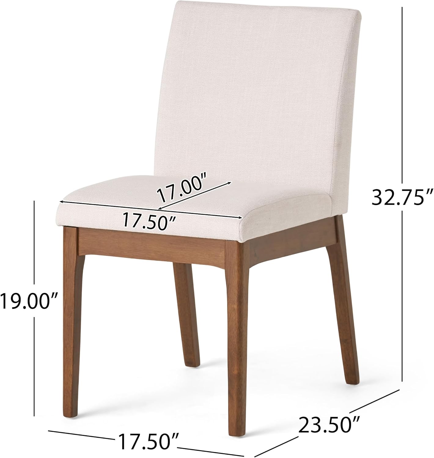 Ball & Cast 5-Piece Dining Table Set for 4,Kitchen Table Set W/ 47" Rectangle Table,Living Room Furniture W/ 4 Upholstered Chairs,for Dining Room,Kitchen,Restaurant,Walnut+Light Beige