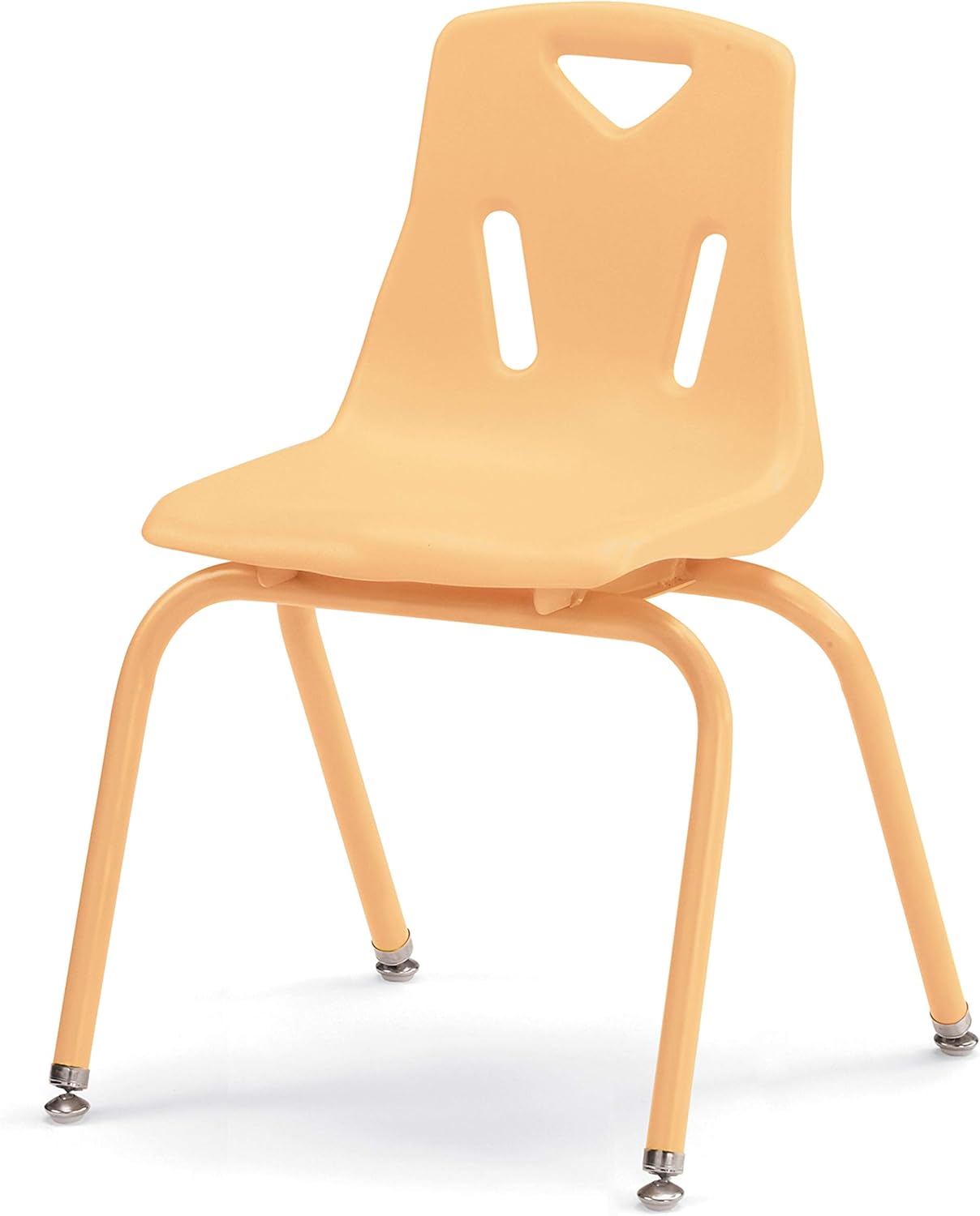 Berries Jonti-Craft 8126JC6251 Stacking Chairs with Powder-Coated Legs, 16" Height, Camel, Pack of 6