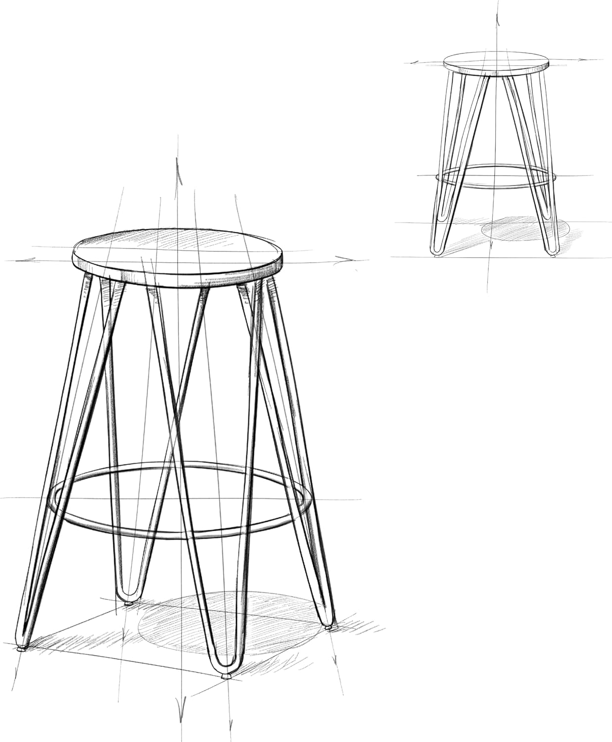 SIMPLIHOME Simeon Industrial Metal 30 inch Metal Bar Stool with Wood Seat in Natural / Black for the Dining Room and Kitchen