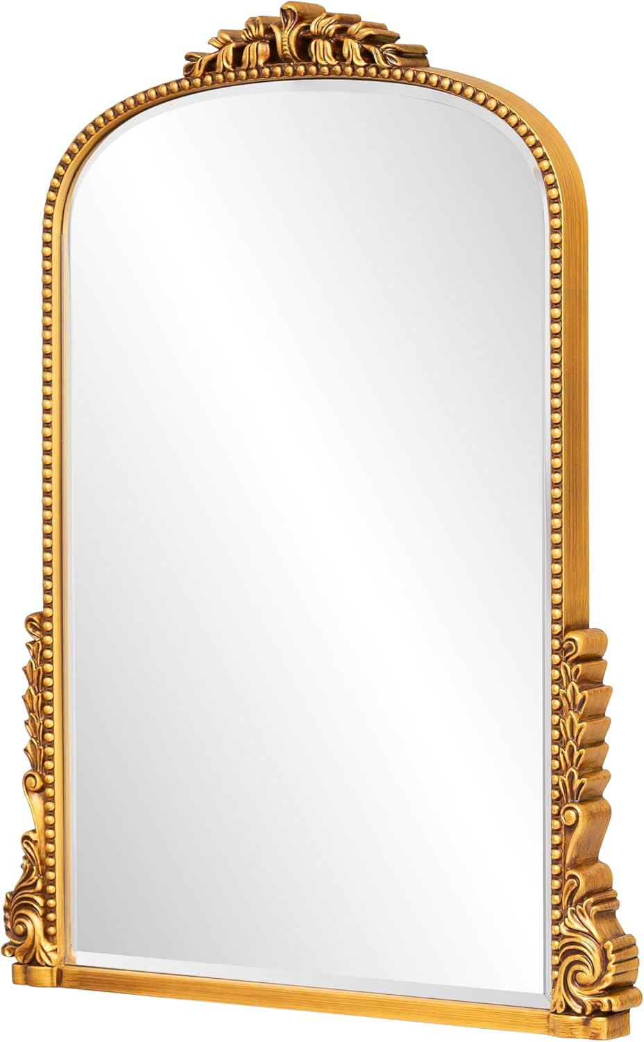 SHYFOY Traditional Gold Wall Mirror, Decorative Antique Wall Mirror, Vintage Mirrors for Wall Decor, Baroque Large Mirrors for Living Room Entryway Powder Room 31.5" x 23.6" Antique-Inspired décor