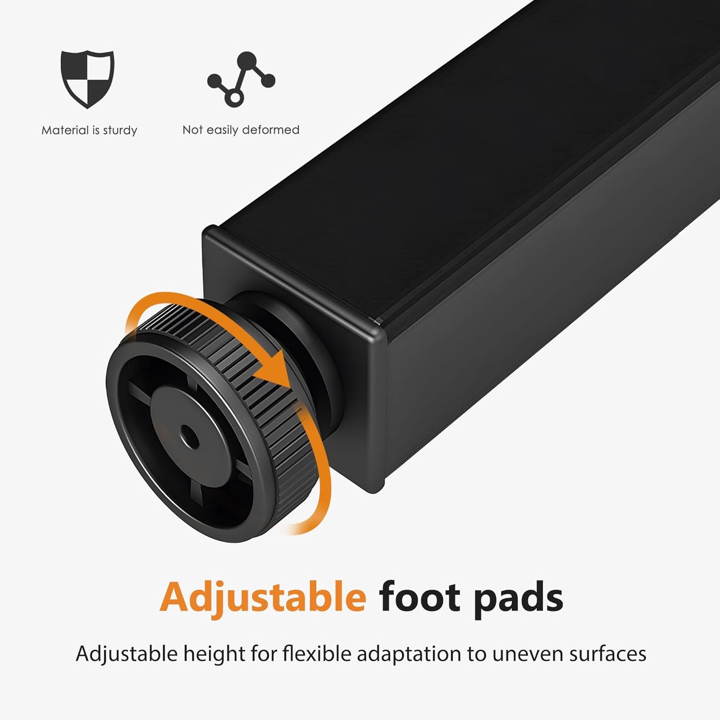 DlandHome Computer Desk Folding Table 39.4 inches Writing Desk for Small Space Study Table Laptop Desk No Assembly Required Black&Black