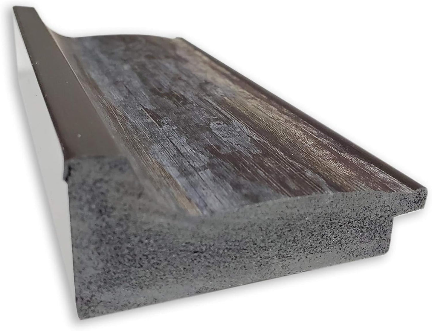 Amanti Art Brown Wall Mirror 29x41 Alta Rustic Char Rectangle Bathroom Mirror for Wall Decor Living Room, Large Rustic Farmhouse Frame, Hangs Horizonally and Vertically, Bathroom Decor, Beveled Edge