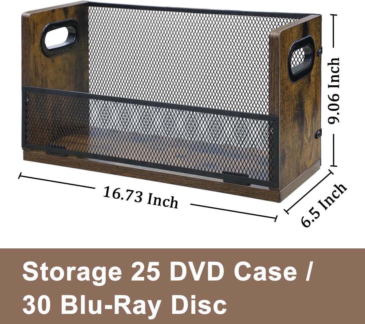 DVD Storage Rack - DVD Storage Case Holds 28 Full Case DVDs, 32 Blu-Ray Disc, Desktop or Closet DVD Stand, CD Display for Blu-Ray | Video Gam e Cases | Papers | Cards