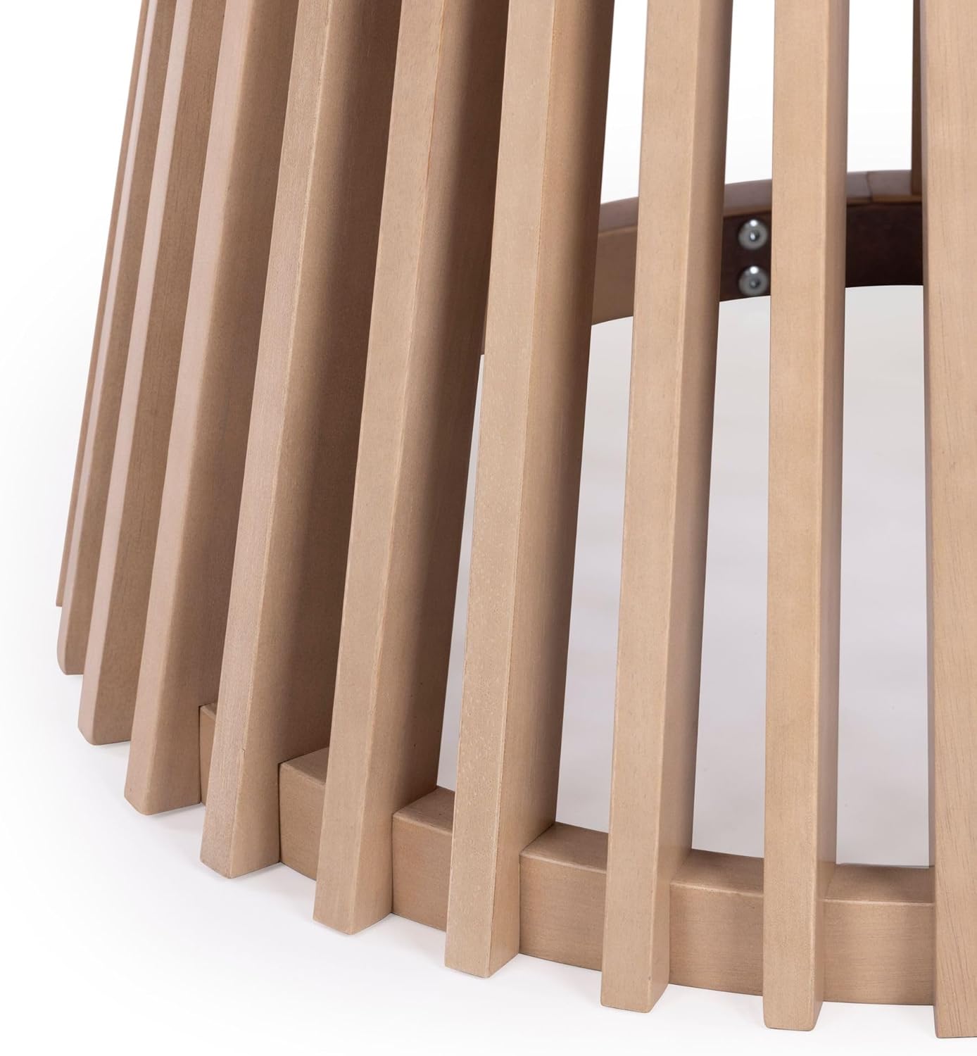 Plank+Beam Lido Round Dining Table, 47", Wooden, Pedestal, Minimalist Kitchen Table for 4 for Dining Room, Blonde