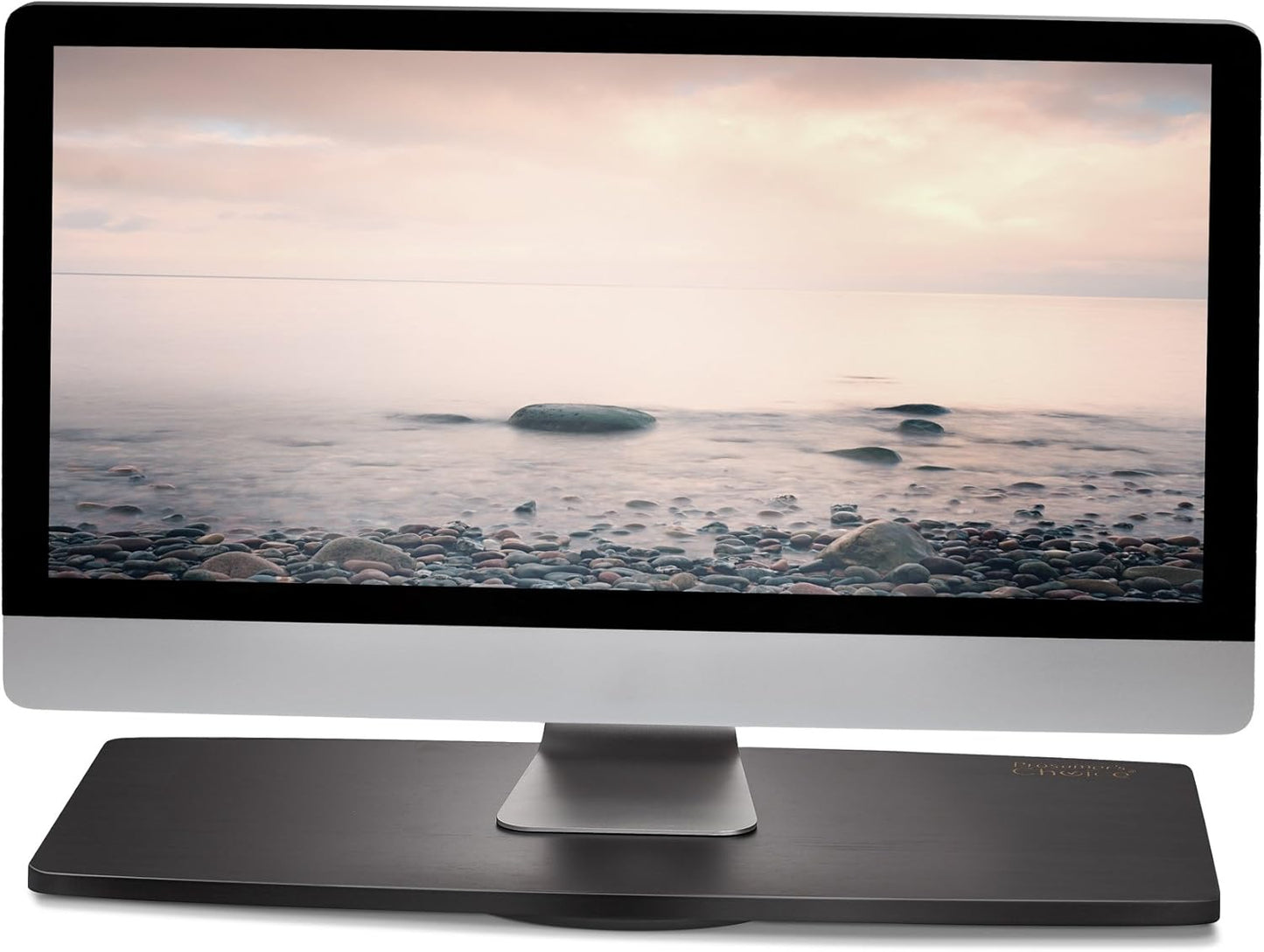 Prosumer's Choice 31-Inch Wooden TV Swivel Stand for LED/LCD TVs and Monitors - 360° Rotation with Steel Ball Bearings - Stable TV Swivel Base for Easy Viewing Adjustment - Black Finish