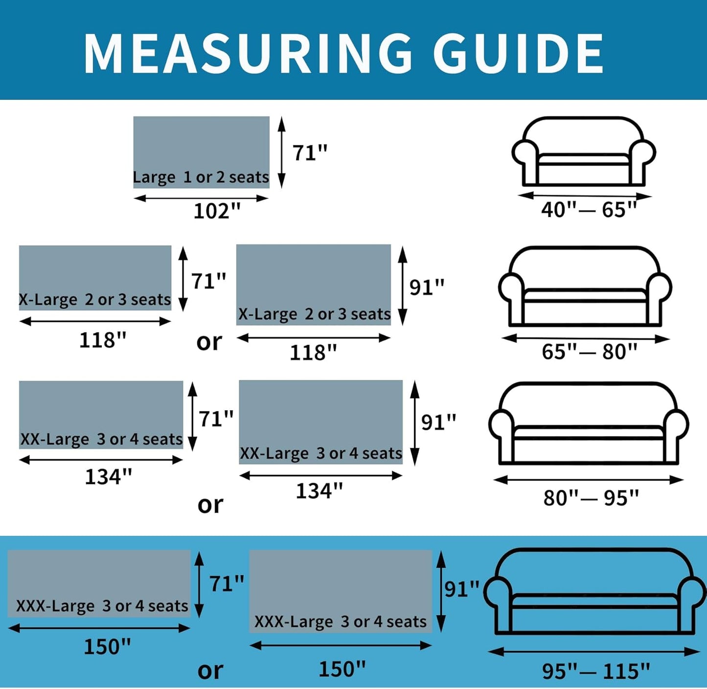 HAOMAIJIA Boho Sofa Covers Couch Covers for 3 Cushion Couch Sofa Pet Friendly Soft Thick Couch Cover for Dogs Washable Sectional Couch Covers L Shape Furniture Protector (Black, 91"x150")