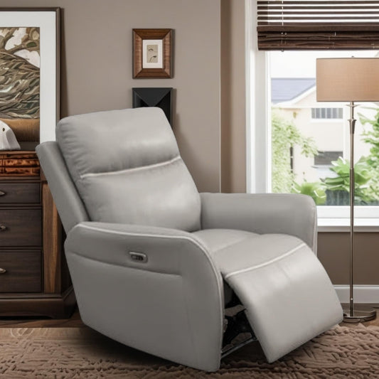 Oversized Power Recliner Chair, Multifunction Recliners Chair with Home Theater Seating, Oversized Single Electric Recliner Furniture for Living Room Apartment Home Theater, Light Gray