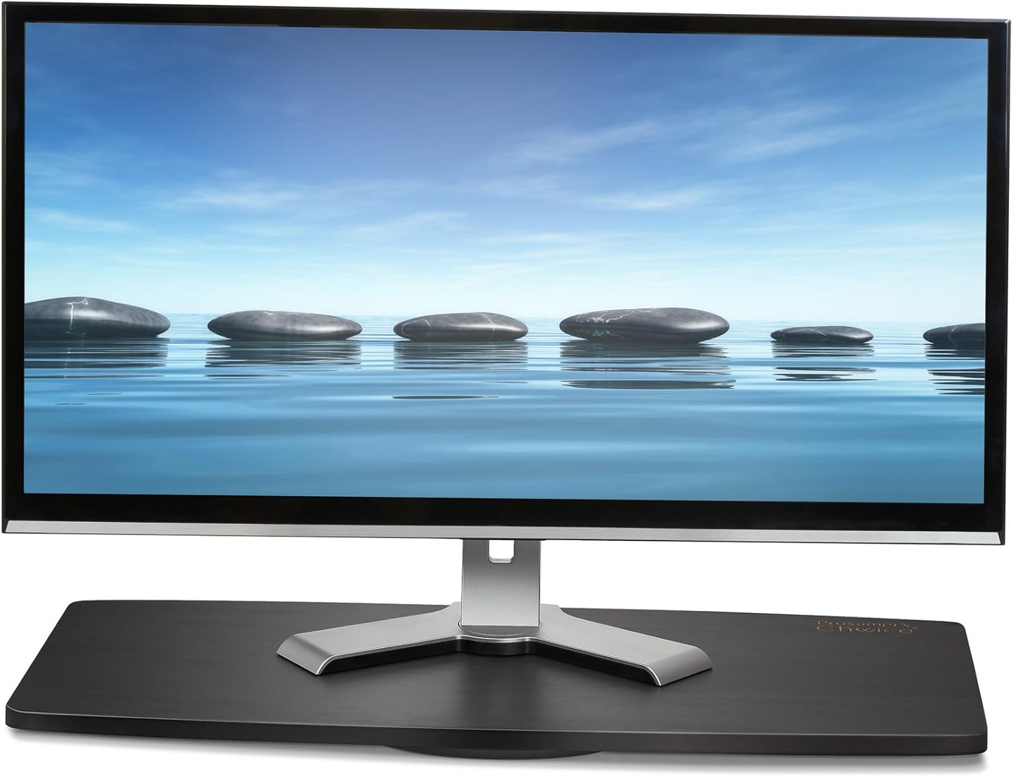 Prosumer's Choice 31-Inch Wooden TV Swivel Stand for LED/LCD TVs and Monitors - 360° Rotation with Steel Ball Bearings - Stable TV Swivel Base for Easy Viewing Adjustment - Black Finish