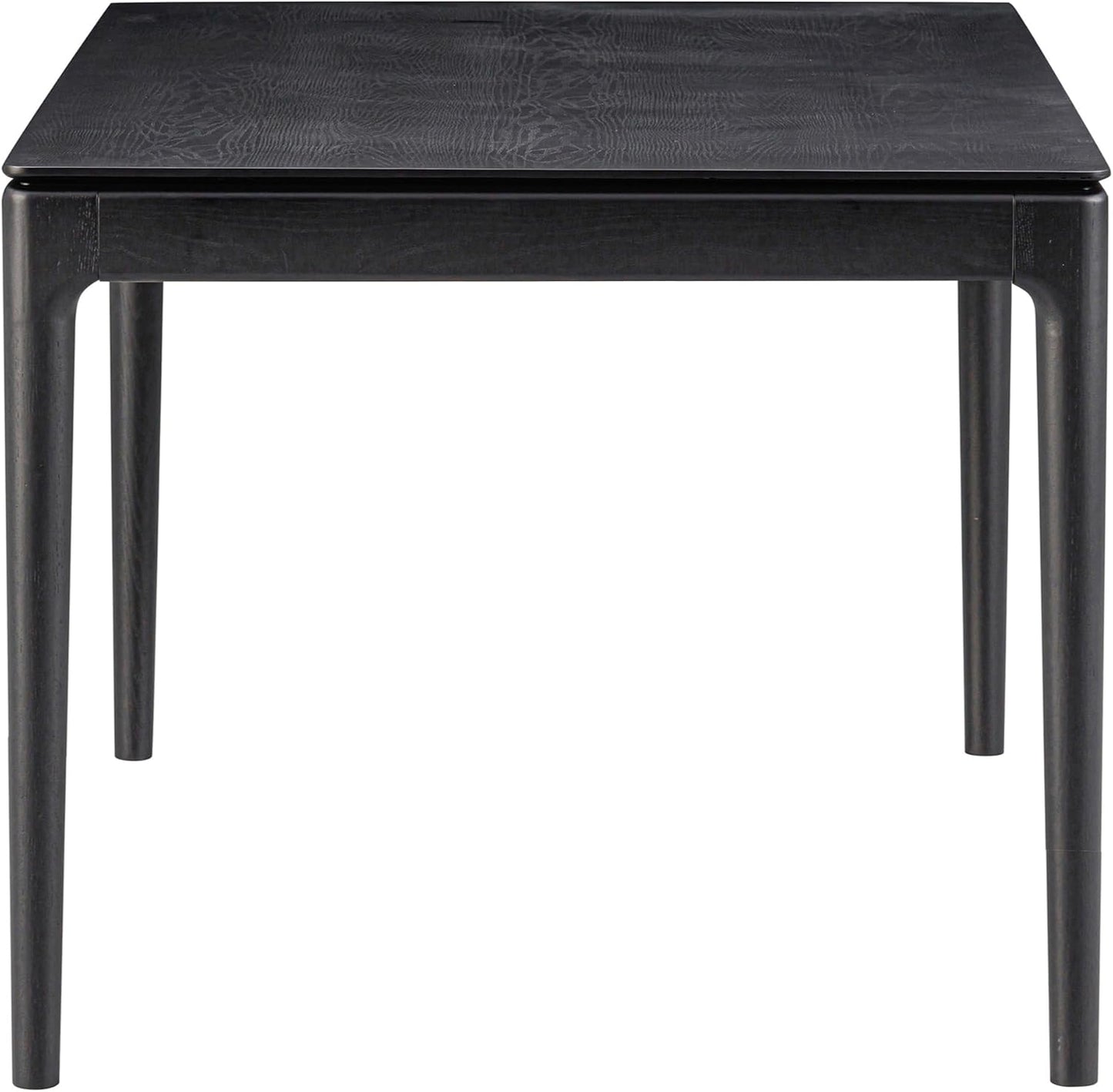 NTC Mingle 55 Inch Modern Design, Rectangular Dinner Table for Dining Room, Living Room Furniture, Effortless Assembly, Burnt Black