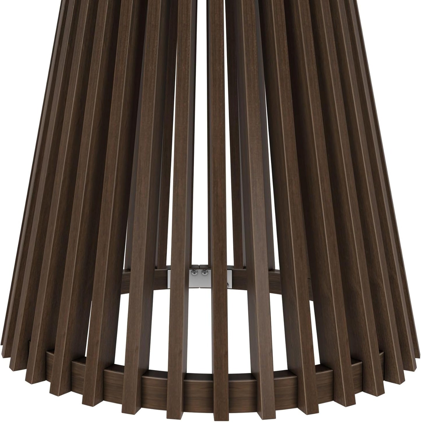 Plank+Beam Lido Round Dining Table, 47", Wooden, Pedestal, Minimalist Kitchen Table for 4 for Dining Room, Walnut