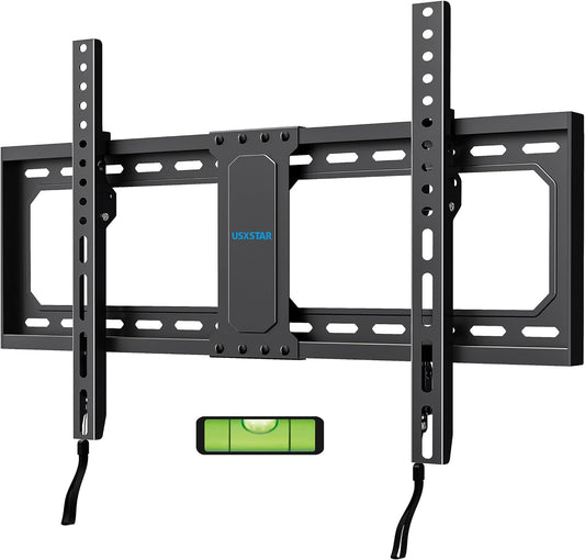 UL Listed Fixed TV Wall Mount for 37-82 Inch Screens, Low Profile TV Mount Fits 16", 18", 24" Studs, Wall Mount Bracket with Quick Release Lock, Max VESA 600x400mm, Holds up to 132 lbs by USX STAR
