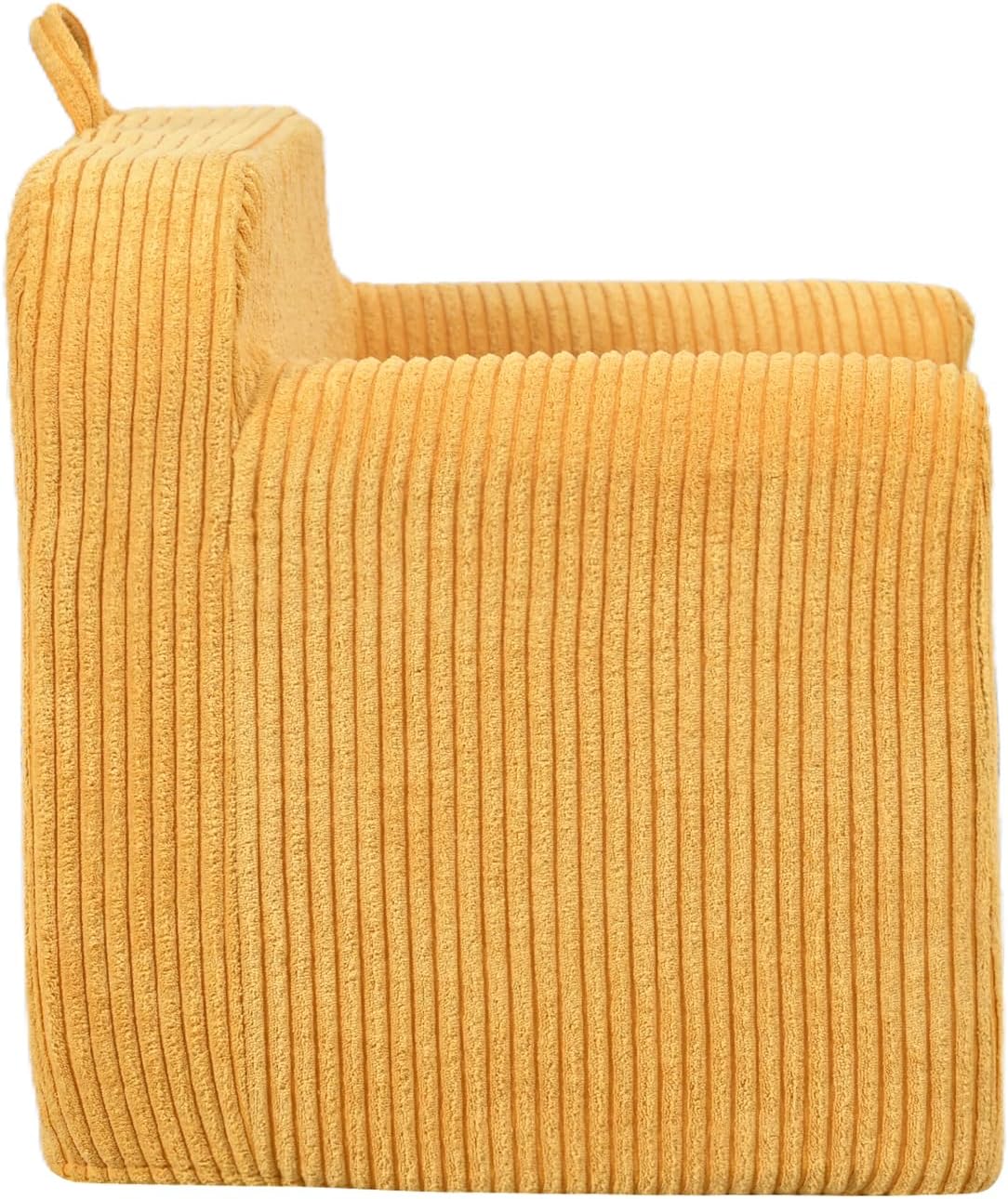 Getifun Kids Sofa, 2-in-1 Comfy Toddler Couch,Soft Sherpa Fold Out Toddler Chair for Boys and Girls (Yellow)