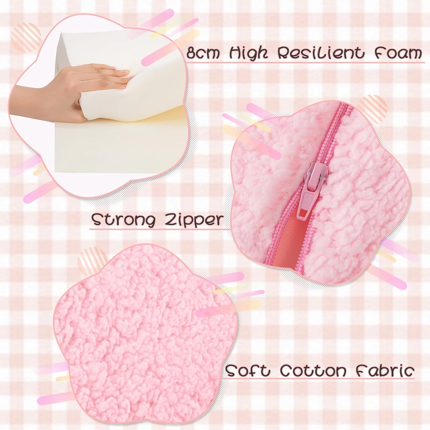 SLIGUY Toddler Couch Convertible Sofa to Lounger Pull Out Couch Sherpa Cover Dark Pink