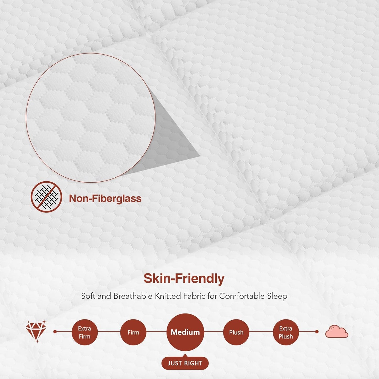 Full Size Mattress 12 Inch, Hybrid Full Bed Mattress with Gel Memory Foam and Pocketed Springs, Pressure Relief & Medium Firm Feel, Bed in a Box, CertiPUR-US