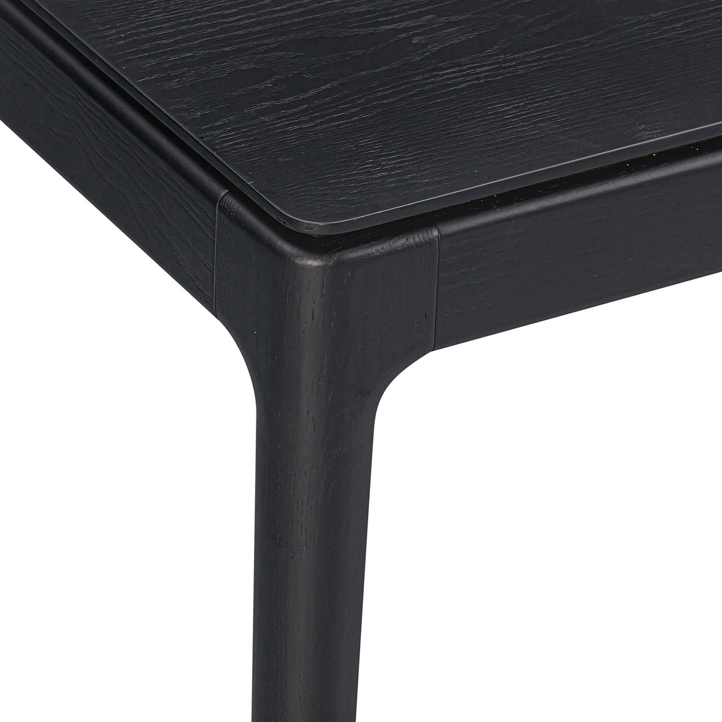 NTC Mingle 55 Inch Modern Design, Rectangular Dinner Table for Dining Room, Living Room Furniture, Effortless Assembly, Burnt Black