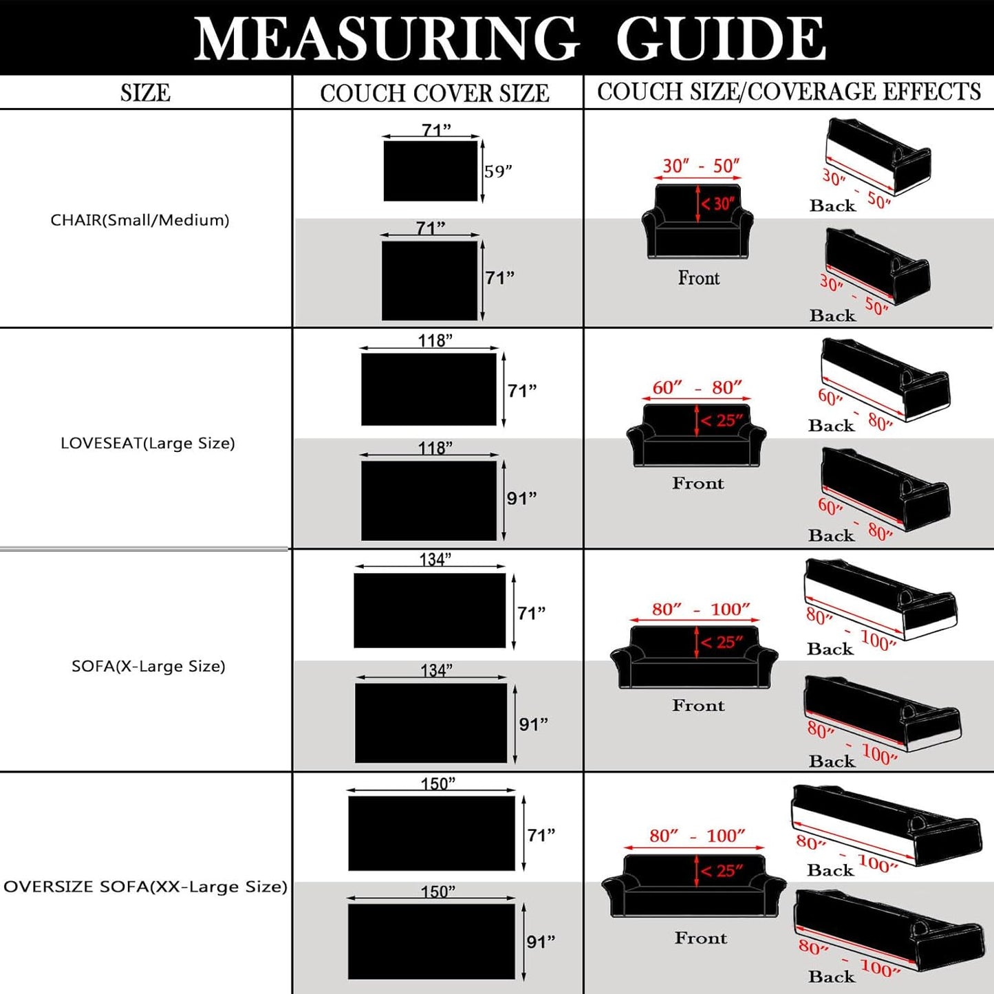 HANDONTIME Boho Sofa Covers for Dogs Black Couch Sofa Covers for 3 Cushion Couch Sofa Beige Chenille Sofa Slipcover Washable Sectional l Shaped Covers Pets Protector Furniture Covers, 91" X150"