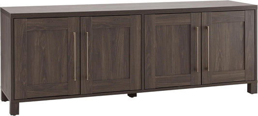 Henn&Hart Rectangular TV Stand for TV's up to 80" in Alder Brown, TV Stands for the Living Room