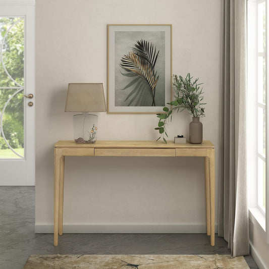 NTC Mingle Console 47 Inch Modern Design, Rectangular Dinner Table for Dining Room, Living Room Furniture, Effortless Assembly - Sand