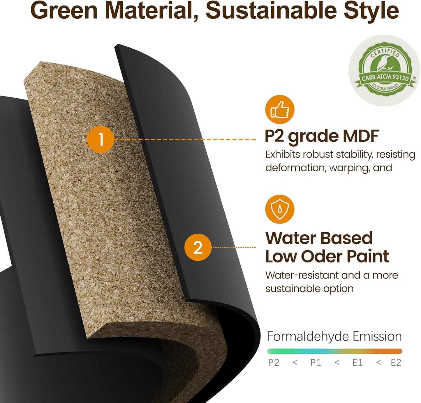 Console Cabinet, 58'' Mid Century Modern Pantry Sideboard, Wood Buffet Cabinet, Media Cabinet with 4 Doors, Accent Cabinet for Entryway, Living Room, Dining Room (Black)