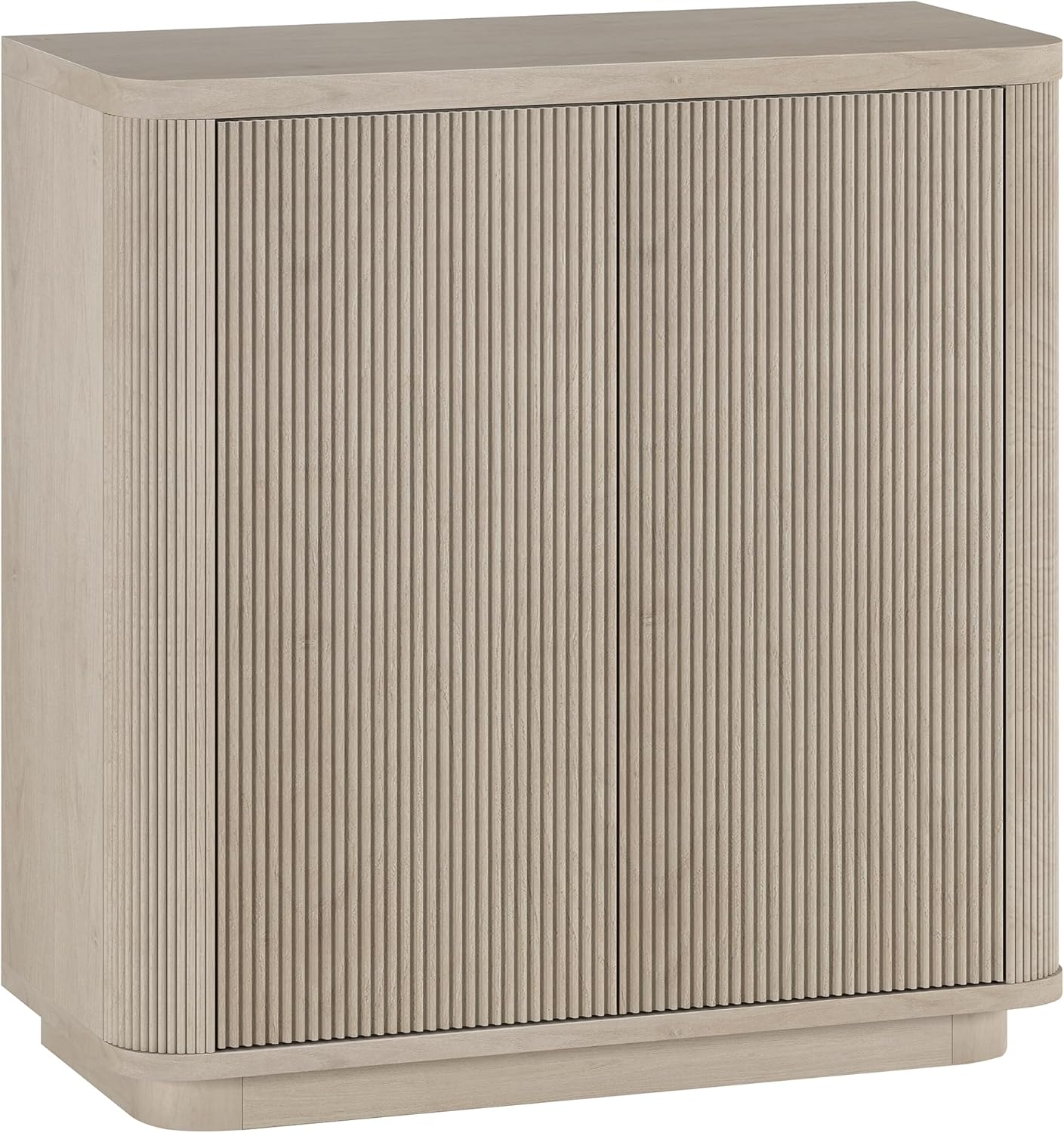 Henn&Hart 32" Wide Rectangular Accent Cabinet in Beech White, for Home, Living Room, Bedroom, Entertainment Room, Office