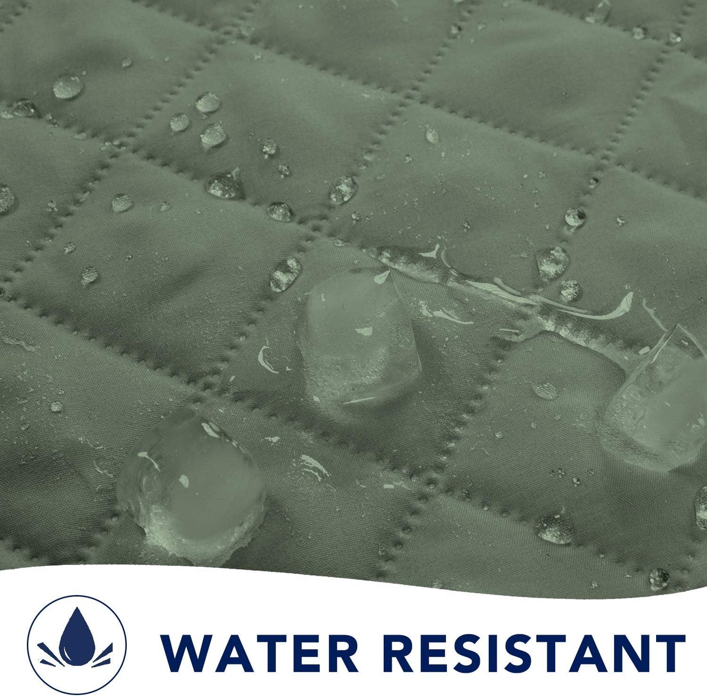 PureFit Reversible Sofa Cover Water Resistant Loveseat Couch Cover, Machine Washable Furniture Cover with Non-Slip Foam and Adjustable Strap for Dogs, Pets (Loveseat, Grayish Green/Ivory)