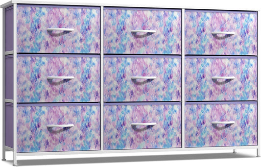 Sorbus Kids Dresser with 9 Drawers - Storage Unit Organizer Chest for Clothes - Bedroom, Kids Room, Nursery, & Closet