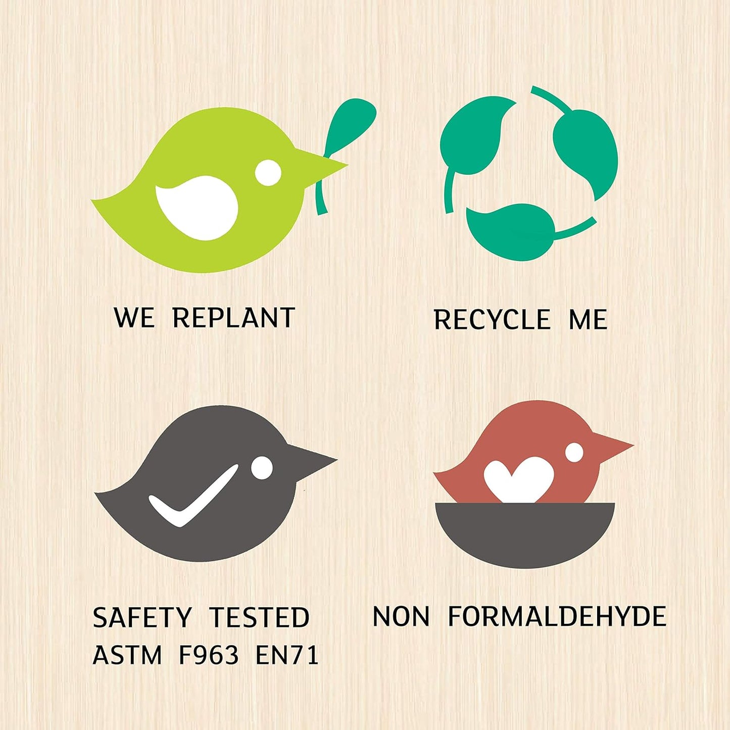 Tender Leaf Toys - Forest Table and Chairs Collections - Adorable Kids Size Art Play Game Table and Chairs - Made with Premium Materials and Craftsmanship for Children 3+ (Forest Deer Chair)