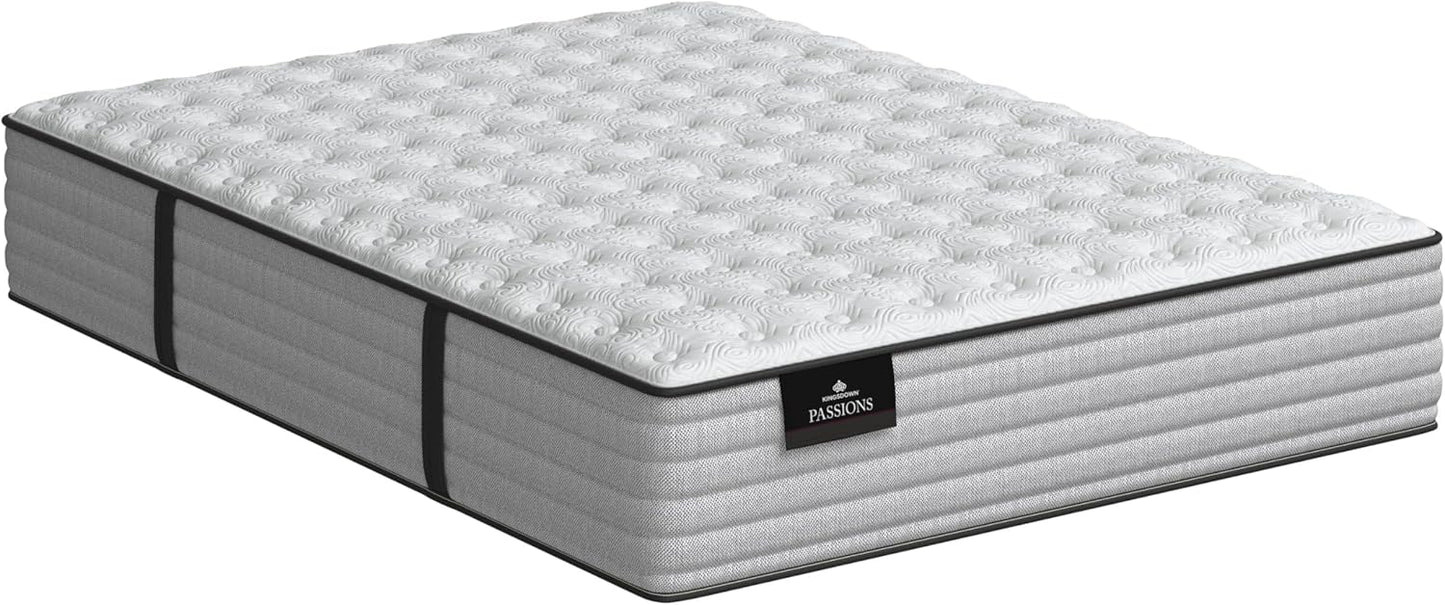 Kingsdown Passions Aspiration 14" Plush Hybrid Mattress, Twin,Tan