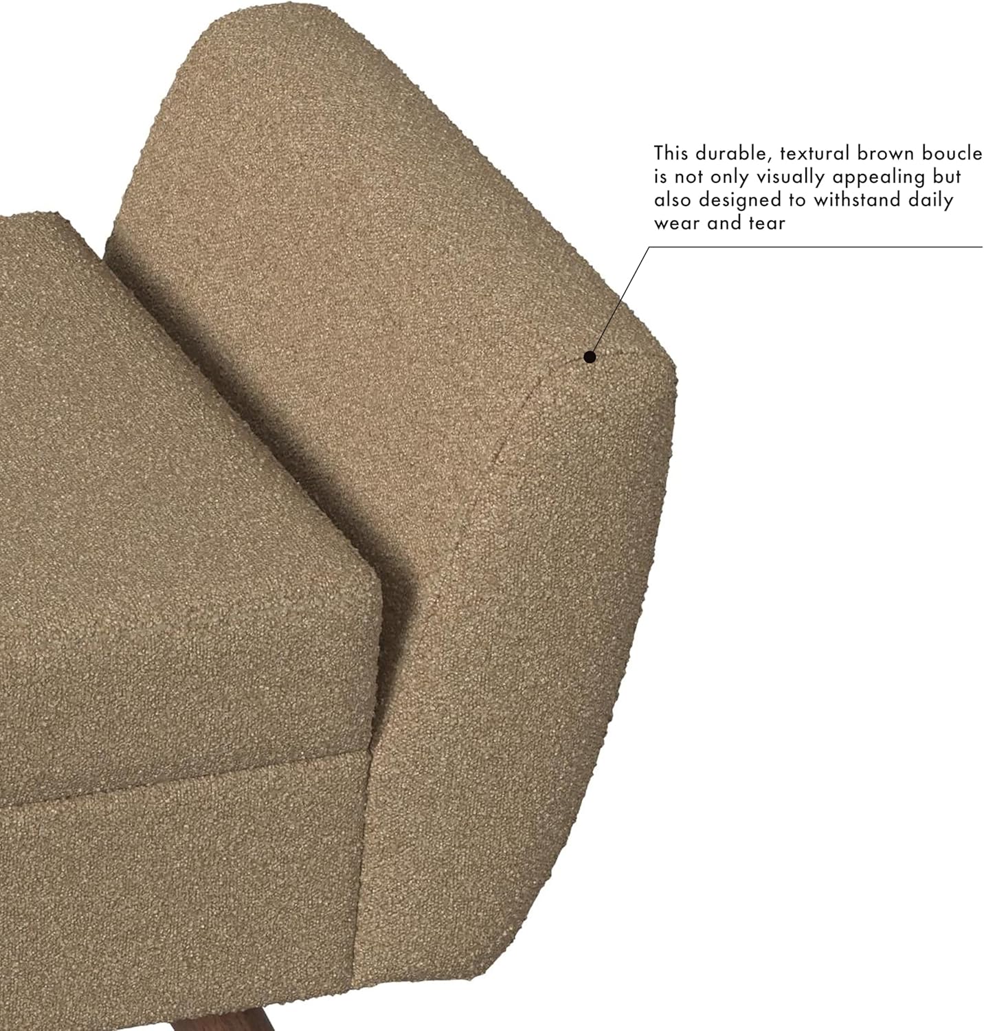 HomePop Modern Storage Bench with Wood Legs |Homepop Home Décor|Bench with Storage for Living Room & Bedroom - Brown