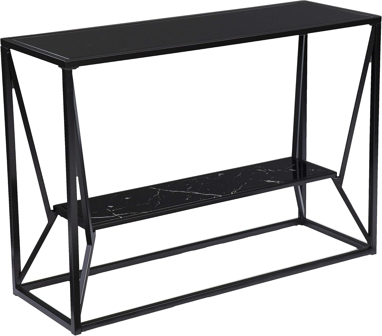 SEI Furniture Argall Console Table, Black