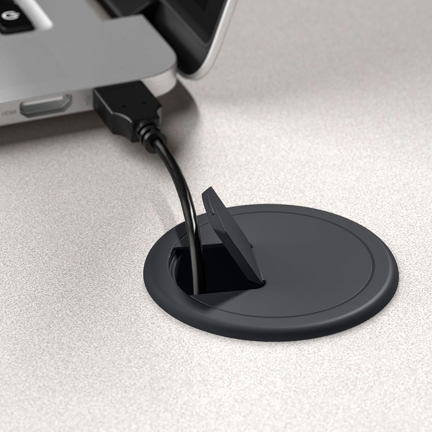 Bush Business Furniture Series A 48W Computer Desk in White Spectrum and Slate, Small Office Table for Home or Professional Workspace