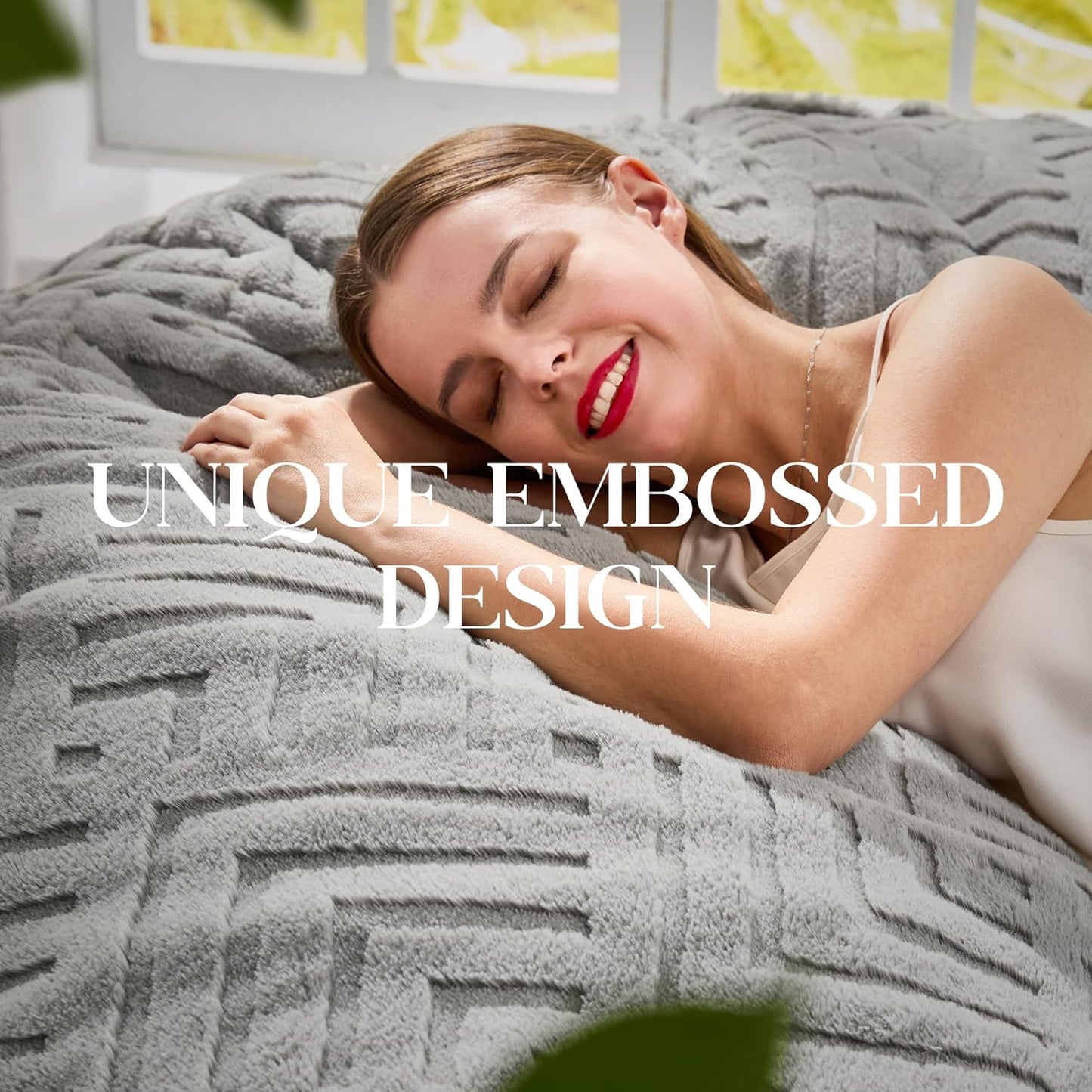 Hobestluk Bean Bag Chairs Adults Beanbag Chair with Filler Large Bean Bags with Fluffy Embossed Cover, Giant Bean Bag Chairs for Adults (Grey, 5FT - 50” x 50” x 24”)