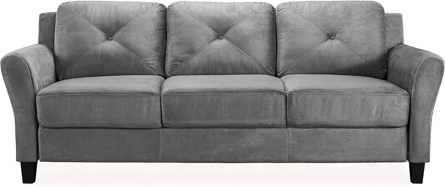 Lifestyle Solutions Harrington Sofa in Grey, Dark Grey