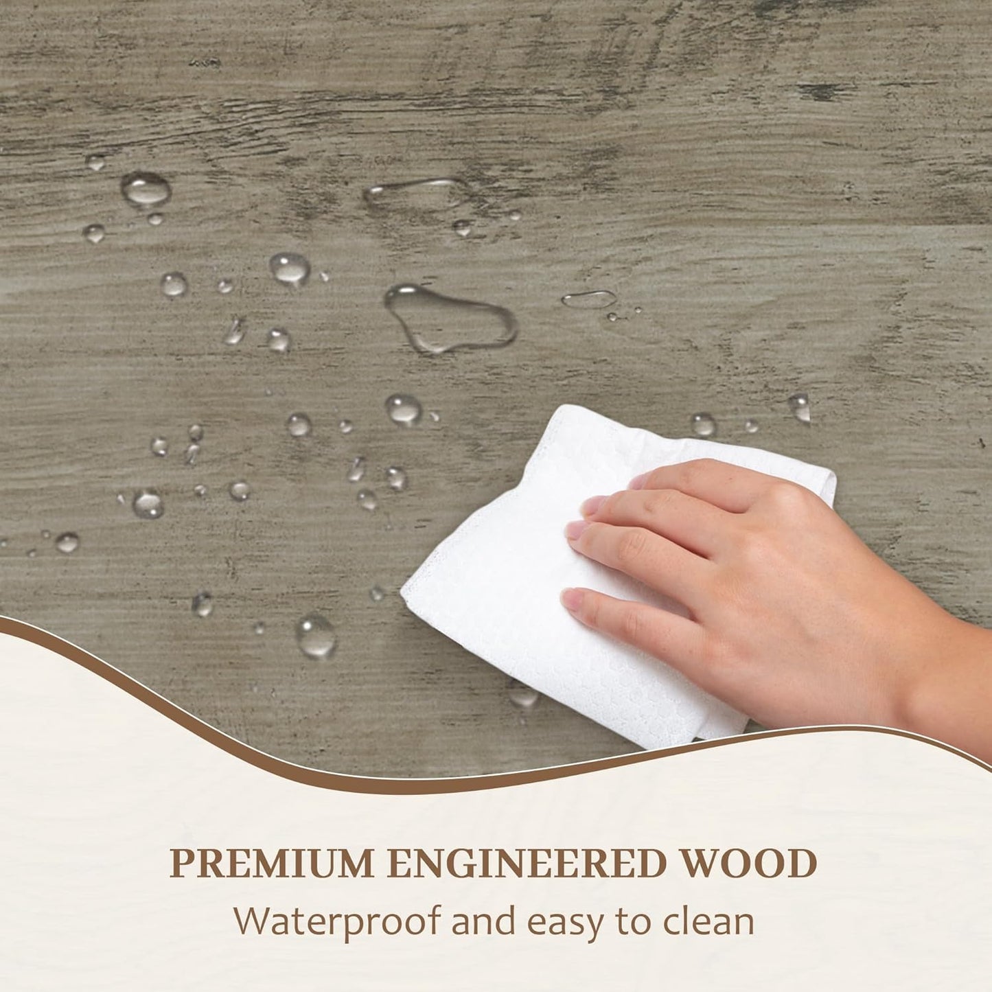 GarveeHome 70.8 Inch Dining Table 4-6 Person, Kitchen Table with Heavy Duty Metal Legs, Farmhouse Wooden Dining Room Table for Kitchen, Living Room