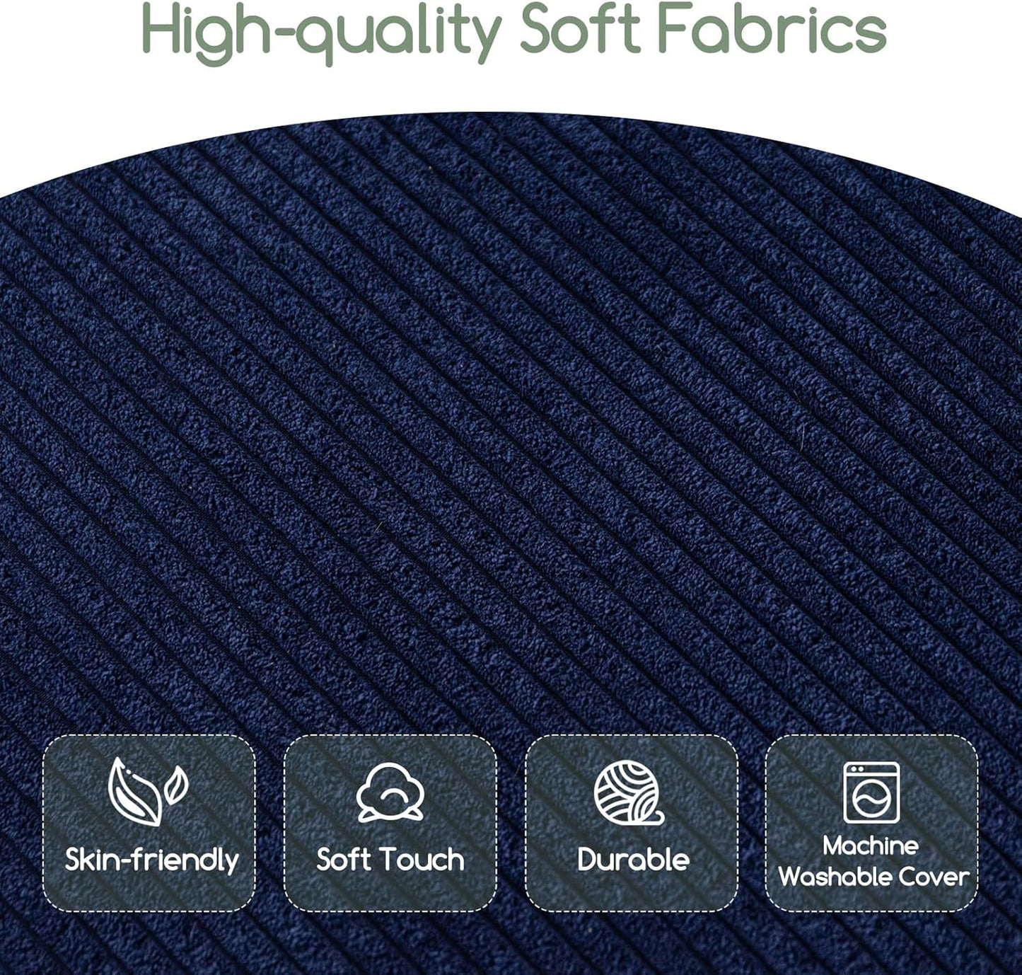 HIGOGOGO Giant Bean Bag Chair Bed for Adults,Convertible Beanbag Folds from Lazy Chair to Floor Mattress Bed,Large Floor Sofa Couch for Adult,Couples,Family,High-Density Foam Filling, Machine Washable