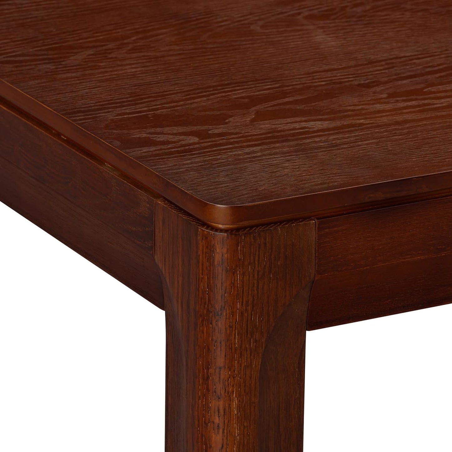 NTC Flow 71 Inch Modern Design, Rectangular Dinner Table for Dining Room, Living Room Furniture, Effortless Assembly, Dark Walnut