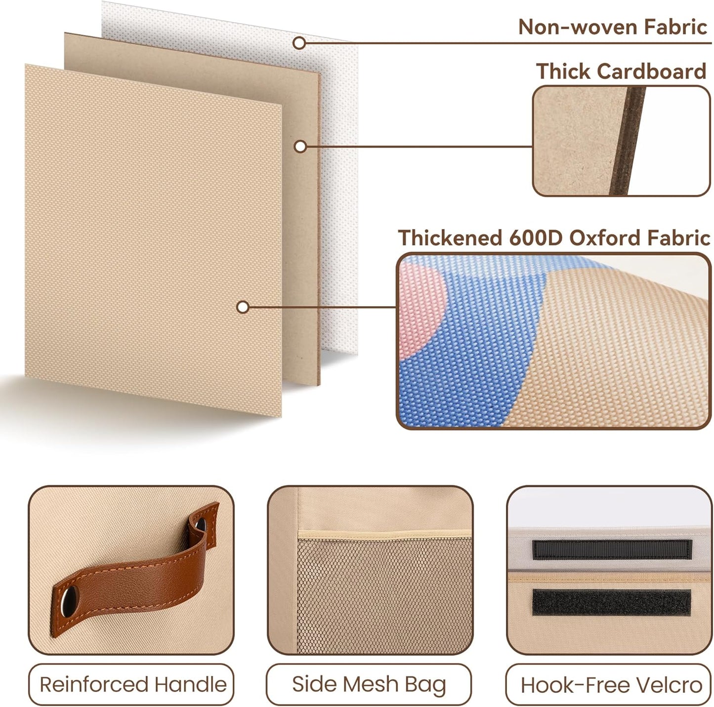 40L Large Toy Storage Box with Lid, Large Toy Box Chest for Kids, Girls and Boys, Nursery Room and Living Room, 13"x13" x16" - Dark Khaki