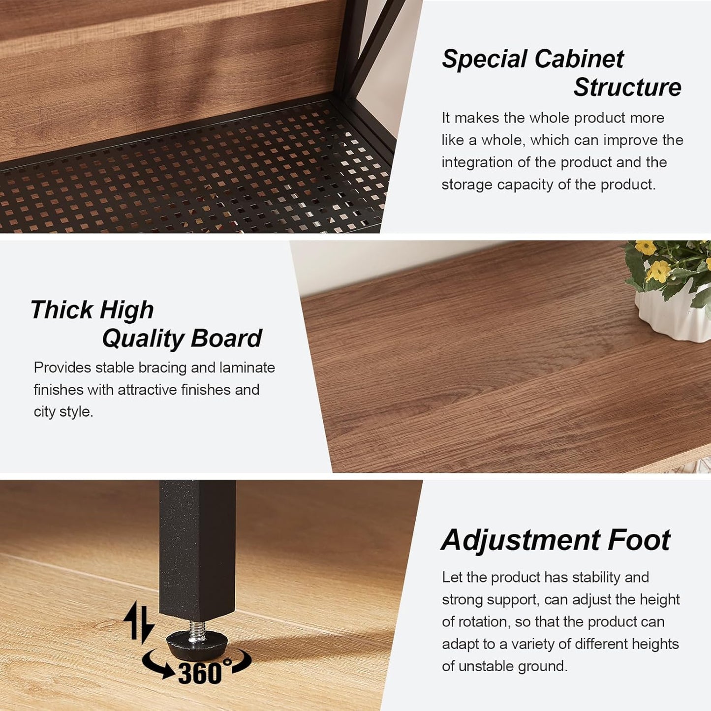 HOMISSUE Tall Bookshelf, 7-Tier Book Shelf, Rustic Wood Metal Bookshelves and Bookcases, Freestanding and Industrial Open Bookcase for Home Office, Living Room and Bedroom, Vintage Brown