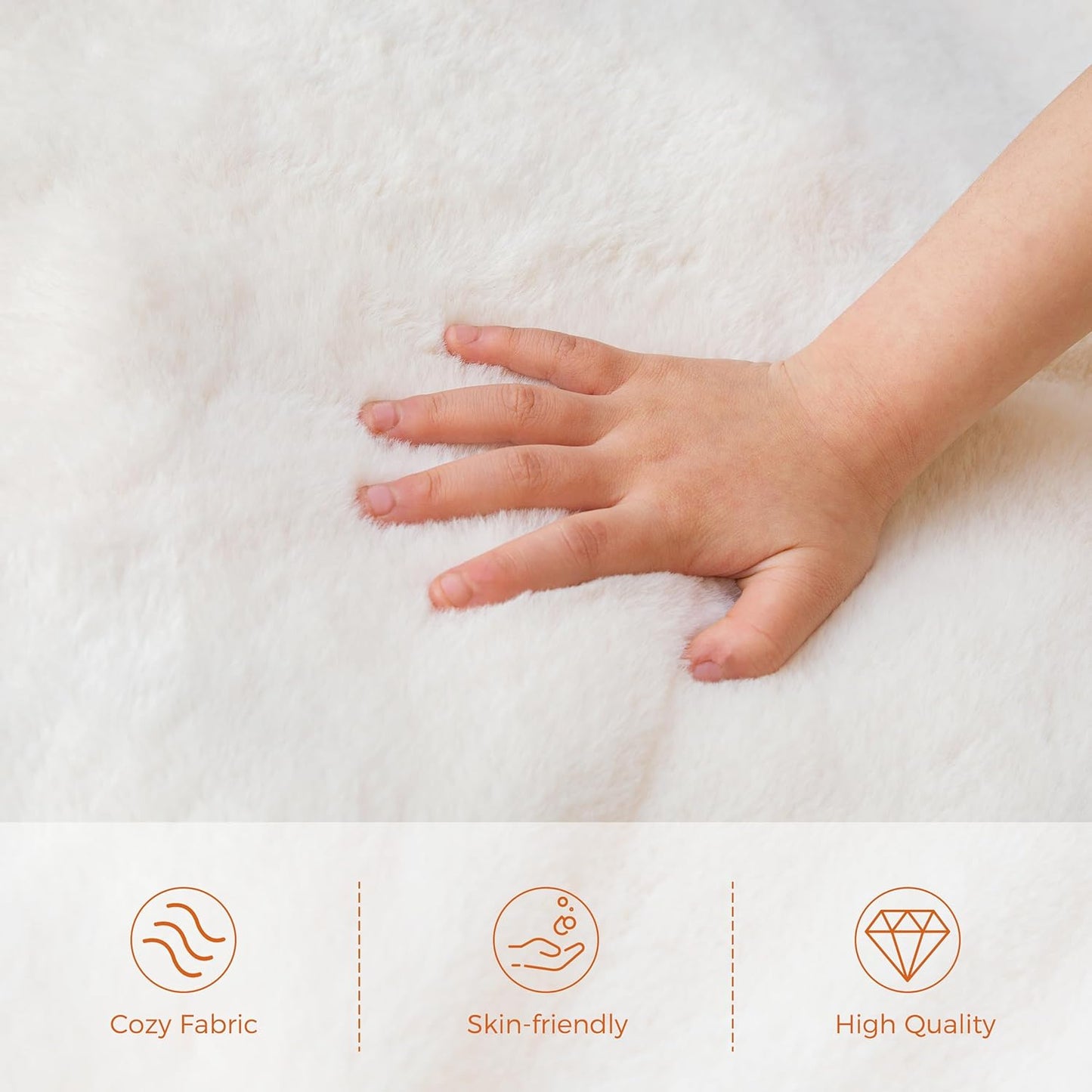 MAXYOYO Kids Bean Bag Chair, Stuffed Faux Fur Bean Bag for Toddler, Ultra Soft Floor Sofa with High-Density Foam Filling, Lazy Chair for Living Room, Playroom, Nursery Room