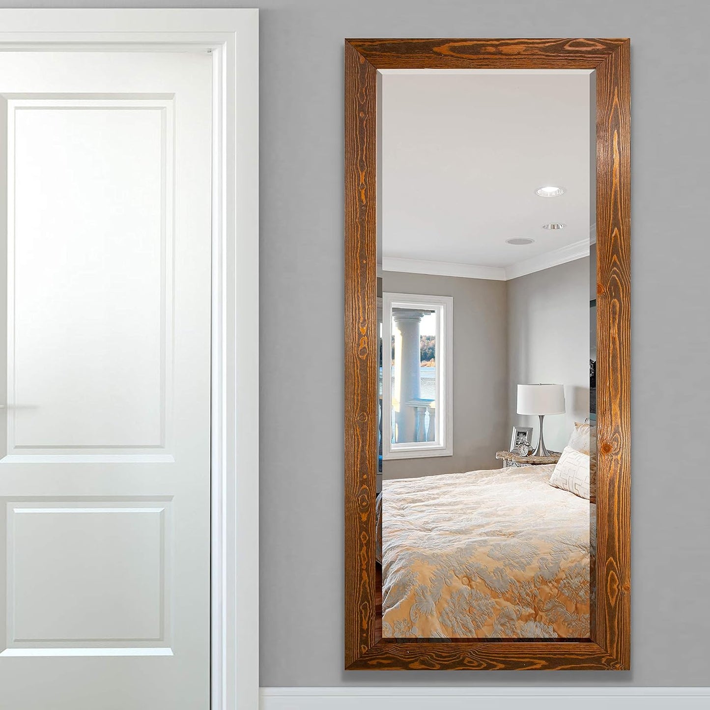 Wexford Home Barnwood Wood Full Length Mirror - Colonial Maple