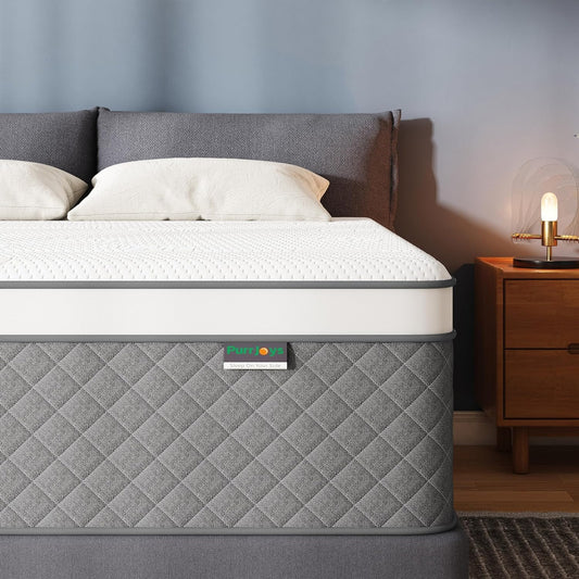 14 Inch Full Mattress, Cooling-Gel Memory Foam and Pocket Spring Hybrid Mattress, Full Bed Mattress in a Box, CertiPUR-US Certified, Medium Firm